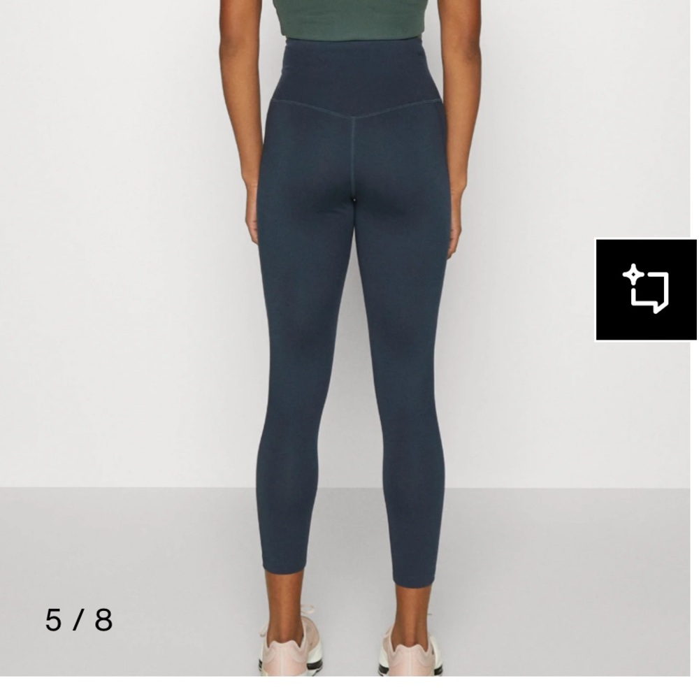 Girlfriend Collective blue compressive high rise leggings S